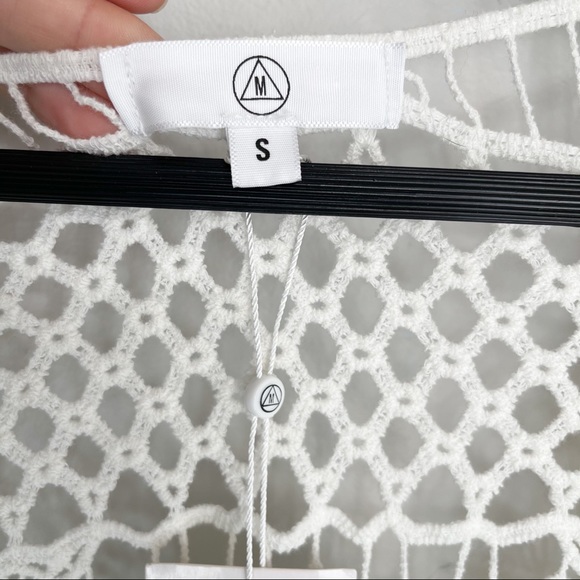 Missguided | Crochet Lace Up Mini Dress Coverup - Picture 11 of 16